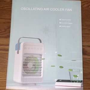 Oscillating air cooler fan